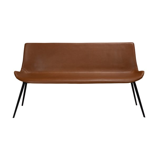 Кафява пейка в цвят коняк с имитация на кожа Hype - DAN-FORM Denmark-image-2