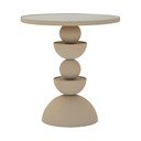 Кръгла странична масичка със стъклен плот ø 40,5 cm Dune – Mauro Ferretti