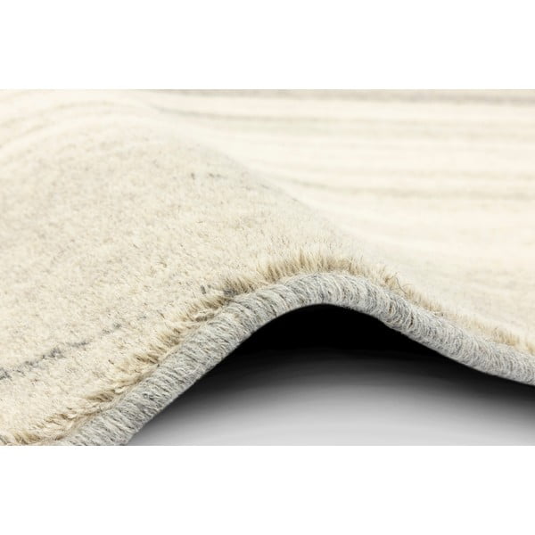 Кремав вълнен килим 133x180 cm Haze - Agnella-image-2