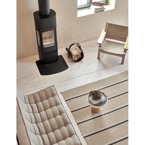 Бежов килим за открито и закрито 70x90 cm Olle Mud Beige – Pappelina-image-2