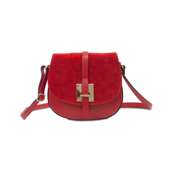 Червена кожена чанта Doli - Infinitif