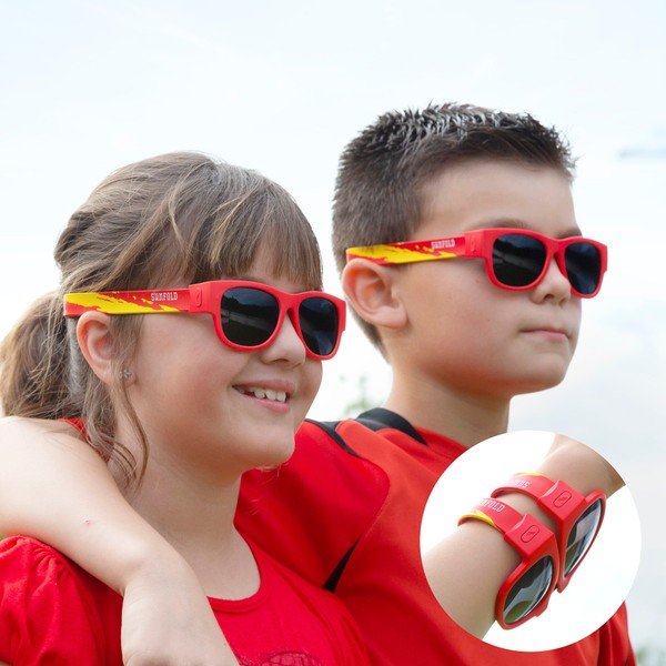 Червени слънчеви очила Sunfold Kids Mondial Испания - InnovaGoods-image-1