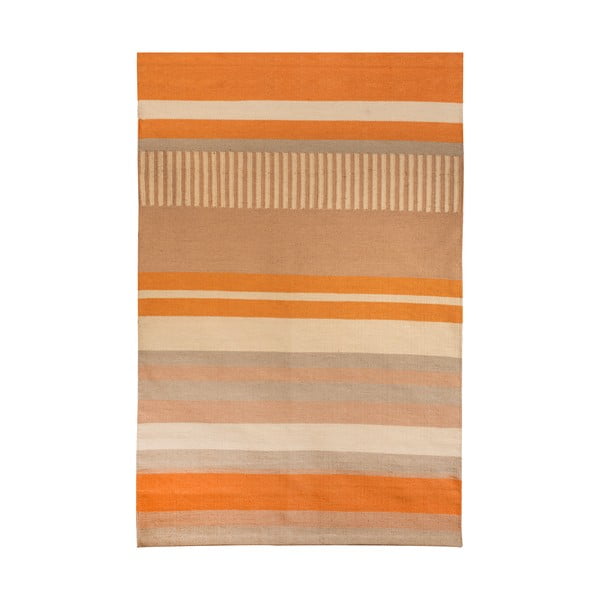 Бежово-оранжев двустранен външен килим от рециклирана пластмаса , 80 x 180 cm Bella - Green Decore-image-3