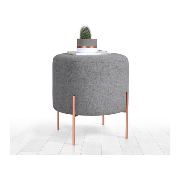 Сива табуретка Copper – Artie-image-2