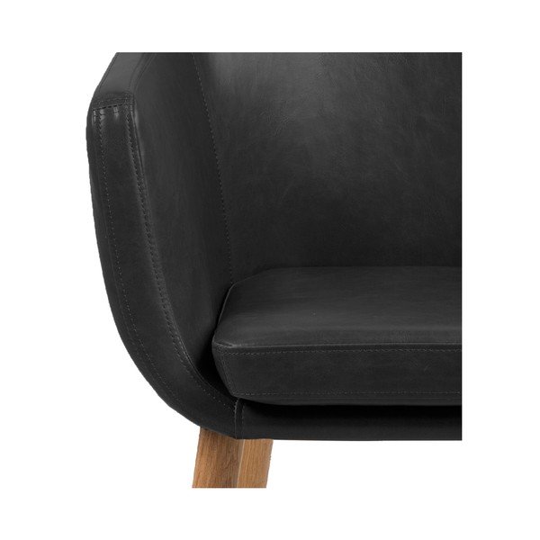 Черен фотьойл Nora - Actona-image-1