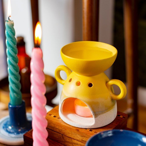 Жълта лампа за ароматерапия Bohemian Home Mojave - Sass & Belle-image-1