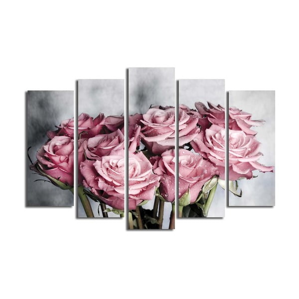 Картина от няколко части "Рози", 105 x 70 cm - Unknown