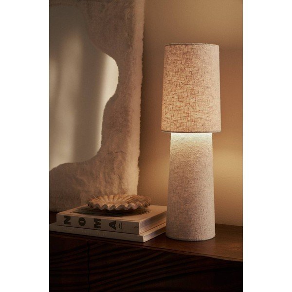 Бяла настолна лампа от букле (височина 58 cm) Philo – Ellos Home-image-1