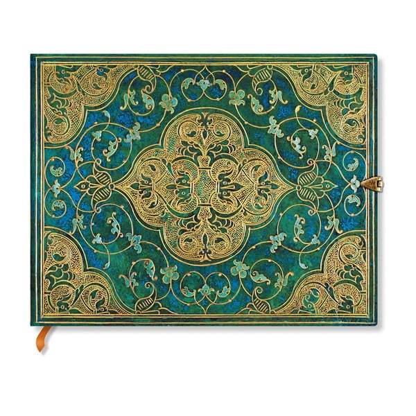 Тетрадка Turquoise Chronicles с твърди корици, 18 x 23 cm - Paperblanks