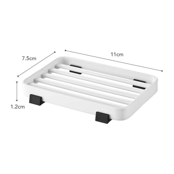 Бяла подложка за сапун Tower - YAMAZAKI-image-2