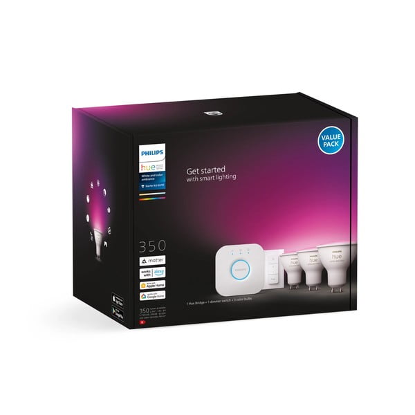 Smart стартов пакет 5 бр. GU10, 6 W White and color ambiance – Philips Hue-image-2