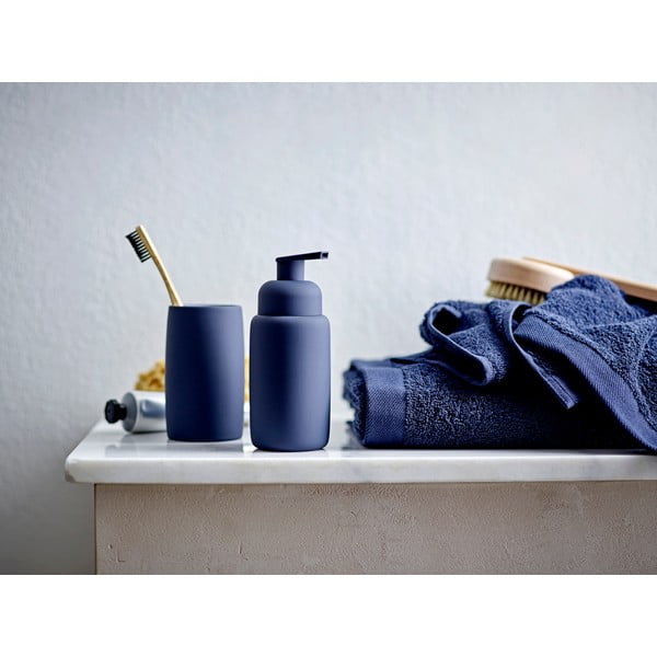 Тъмносиня памучна кърпа от тери 30x30 cm Comfort – Södahl-image-1