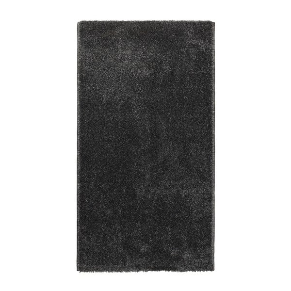 Тъмно сив килим от велур, 57 x 110 cm - Universal