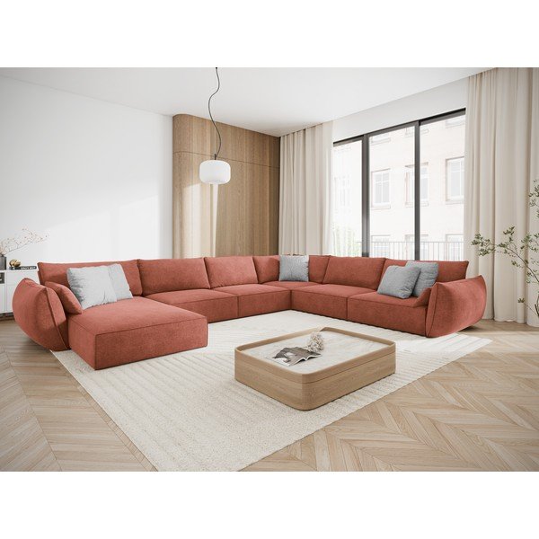 Червен ъглов диван (десен ъгъл) Vanda - Mazzini Sofas-image-1