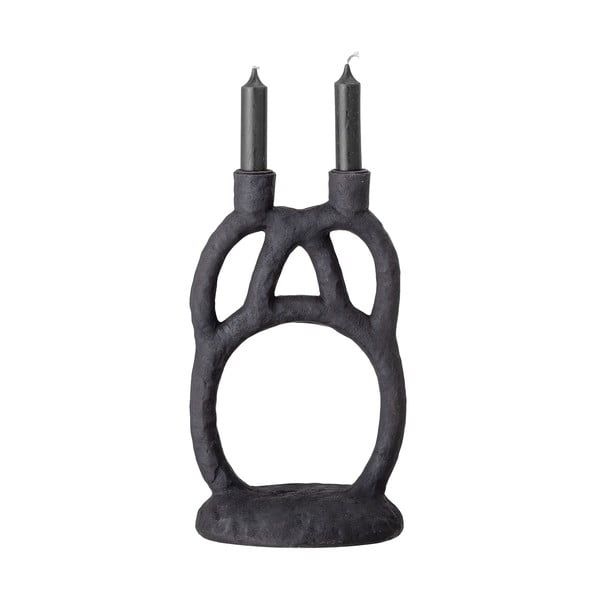 Черен свещник, височина 29 cm Ramina - Bloomingville-image-2