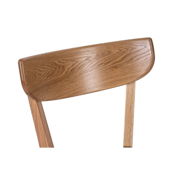 Дъбов трапезен стол с черна седалка Arch - Bonami Essentials-image-4