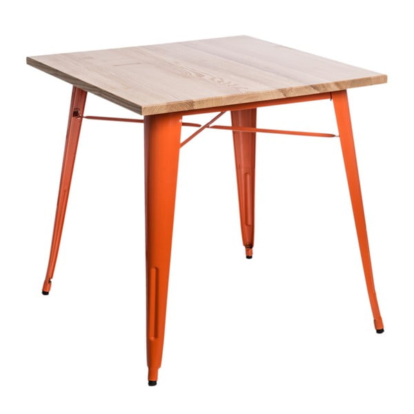 Oranžový jídelní stůl D2 Paris Ash Wood