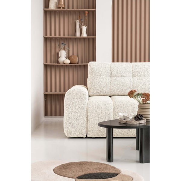 Кремав разтегателен модулен ъглов диван с място за съхранение (десен ъгъл) Lulu – Miuform-image-4