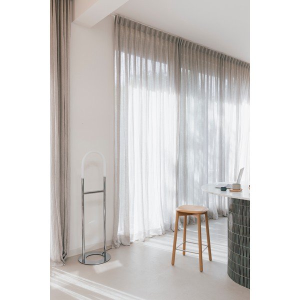 LED затъмняваща се подова лампа в сребрист цвят (височина 135 cm) Arch – Zuiver-image-2