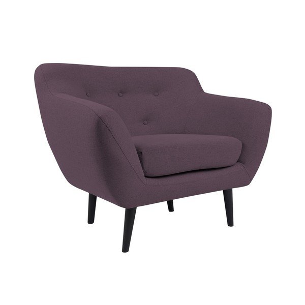 Fialové křeslo Mazzini Sofas Piemont-image-1