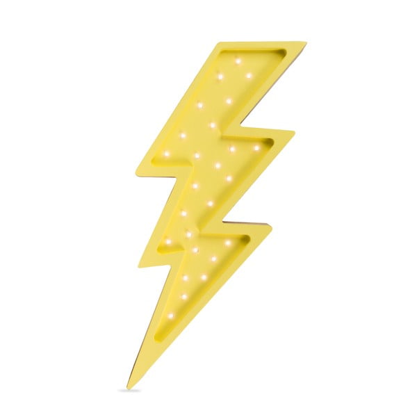 Стенна лампа от жълт бор Осветление Bolt, височина 60 cm Lightning Bolt - Little Lights