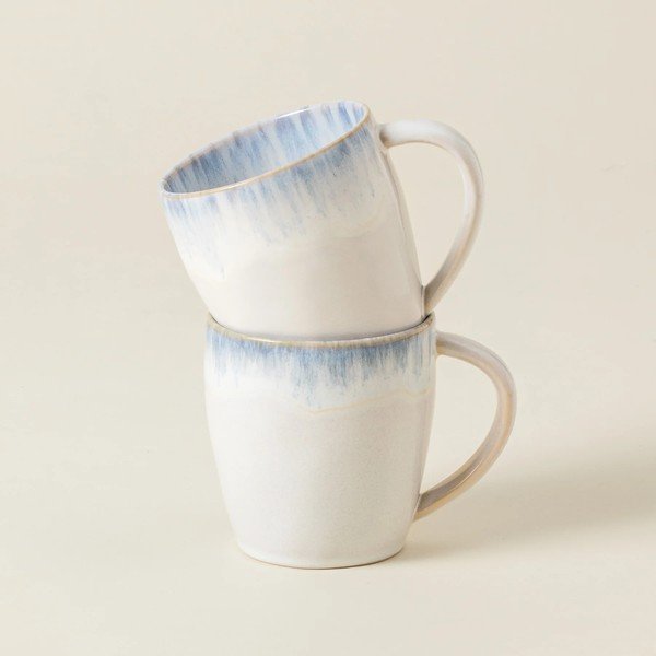 Керамична чаша в светлосиньо-бяло 440 ml Brisa - Costa Nova-image-2