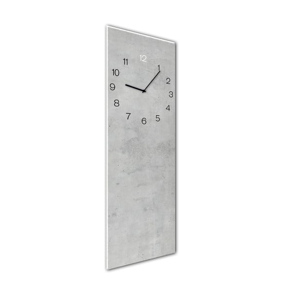 Стенни часовници Glassclock , 20 x 60 cm Concrete - Styler