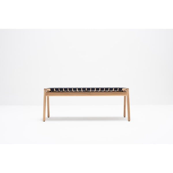 Пейка в черен/естествен цвят Klupa - Gazzda-image-4