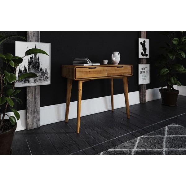 Дъбова тоалетка 90x40 cm Greg - The Beds-image-2