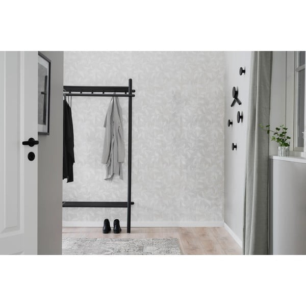 Черна стенна кука от дъбово дърво Milford – Rowico-image-3