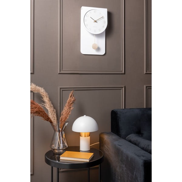 Настолна лампа в бяло-златист цвят, височина 26 cm Seta - Leitmotiv-image-1