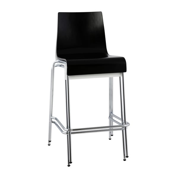 Черен бар стол Cobe, височина на седалката 65 cm - Kokoon