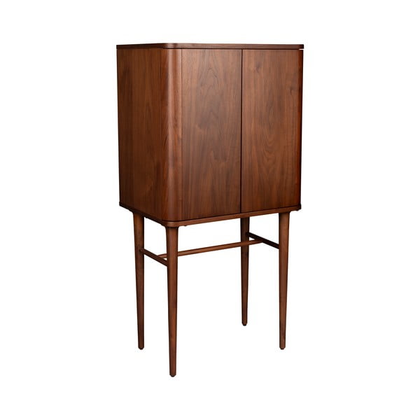 Кафяво шкафче от декор от орех с плъзгащи се врати 62x125x45 cm Morrison – Dutchbone-image-2