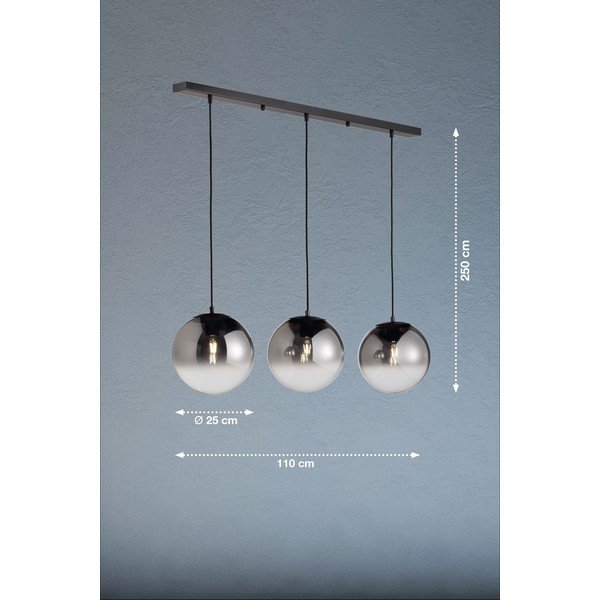 Черно висящо осветително тяло Mirror – Fischer & Honsel-image-2