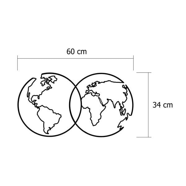 Метална декорация за стена Пътуване - Wallity-image-2