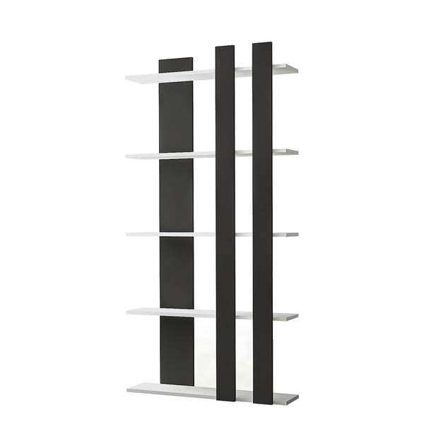 Черно-бял шкаф за книги 75x150 cm Tiny - Gauge Concept