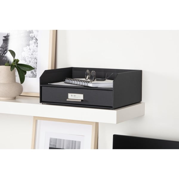 Картонен органайзер за докумнети с чекмедже Walter – Bigso Box of Sweden-image-1