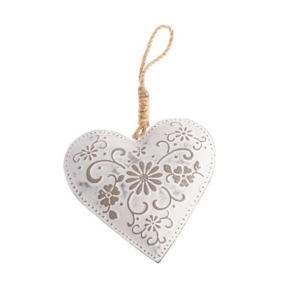 Висяща метална декорация във формата на сърце Цветя - Dakls