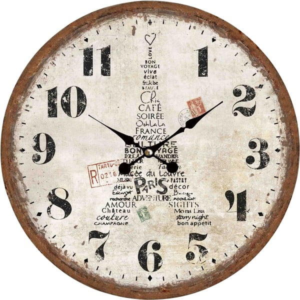 Nástěnné hodiny Eiffel in Paris, 34 cm