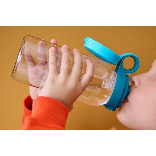 Пластмасова детска бутилка в цвят мента 600 ml Campus – Mepal-image-1