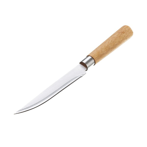 Нож за рязане Unimasa от неръждаема стомана и бамбук Unisama, дължина 24,5 cm - Casa Selección