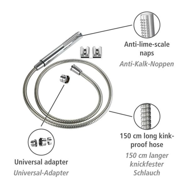 Душ маркуч за умивалник с двойна стенна скоба - Wenko-image-4