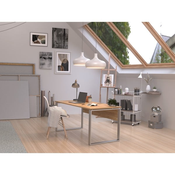 Работна маса от декор от дъб  79x158 cm Altino – Germania-image-1