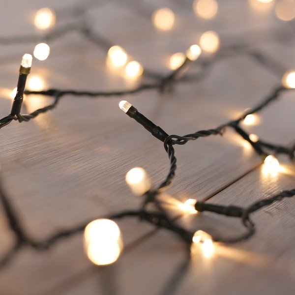 Зелена LED светлинна верига Basic, 100 светлини, дължина 10,43 м - DecoKing-image-1