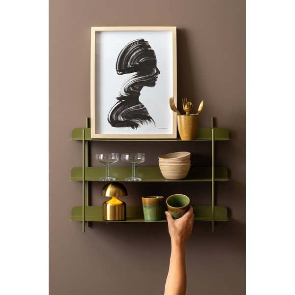 Зелен на няколко нива метален стенен рафт 60 cm Riqueza Tres – PT LIVING-image-1