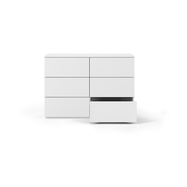 Бял нисък скрин 120x84 cm Join - TemaHome-image-3