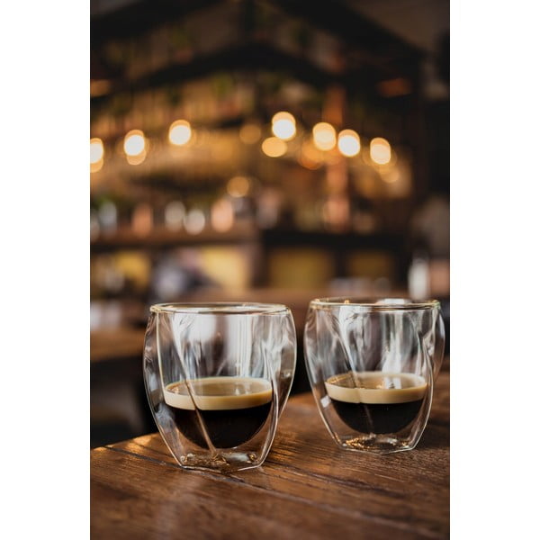 Чаши за капучино с двойни дъна в комплект от 2 бр. 250 ml Cristallo – Vialli Design-image-1