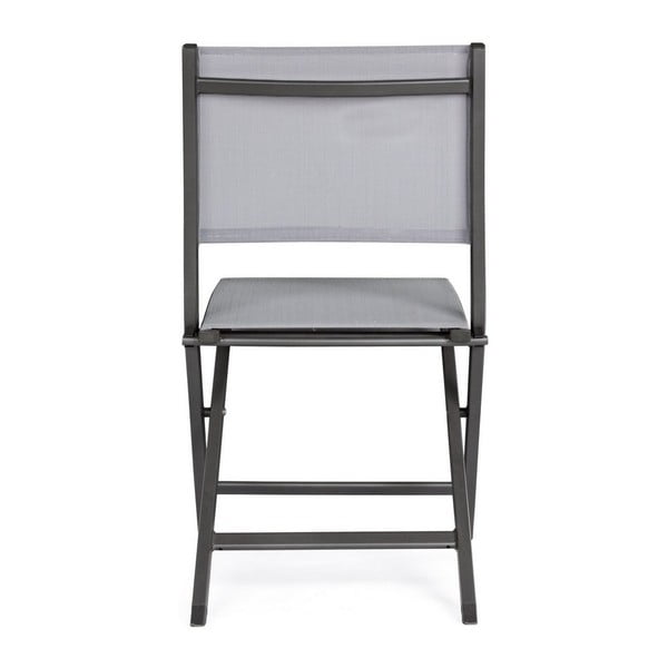 Сив градински стол метален Elin   – Bizzotto-image-4