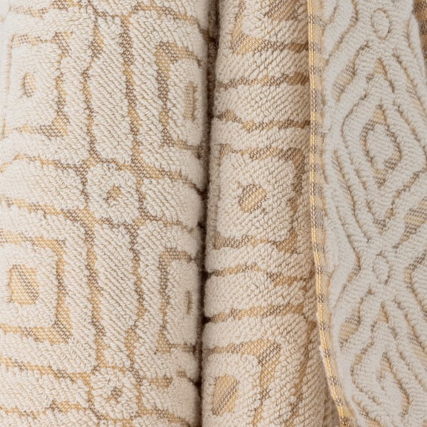 Памучна кърпа в кремаво и цвят горчица 100x50 cm Malou – Bloomingville-image-2