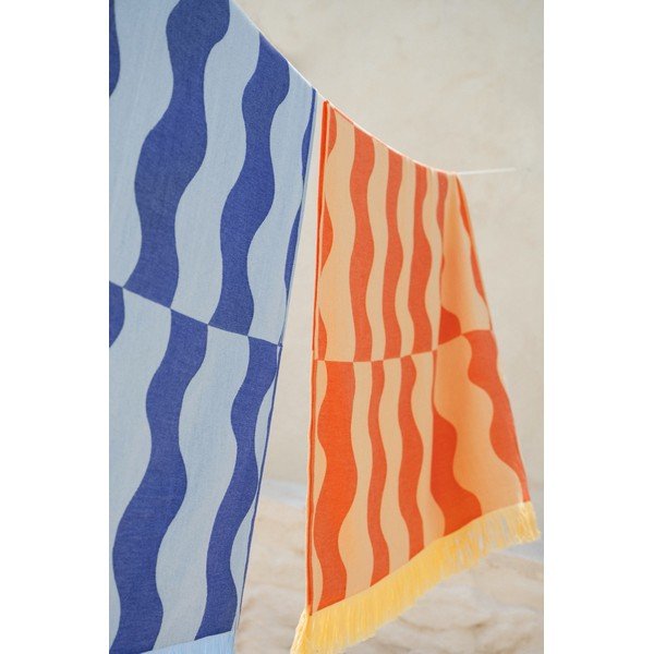 Жълта/оранжева памучна плажна кърпа 100x160 cm Nuno – noo.ma-image-3